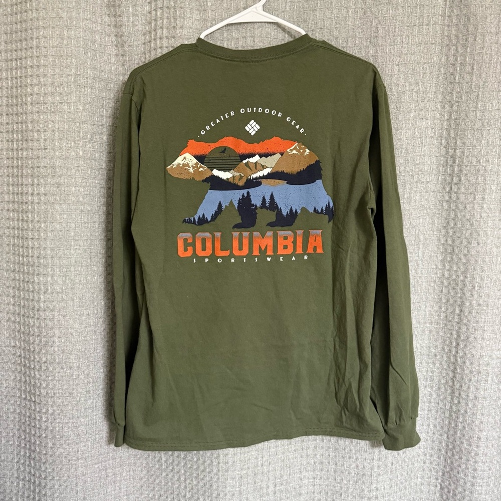 Columbia Men's Olive Adventure Long Sleeve Tee